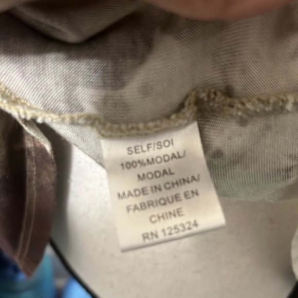 Haute Hippie Mirror Tie Dye Racerback Modal Tank Top Sz Small Brown - Picture 8 of 8